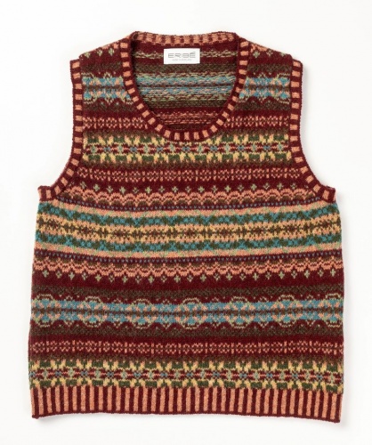 Eribe Westray Fairisle Vest Aphrodite